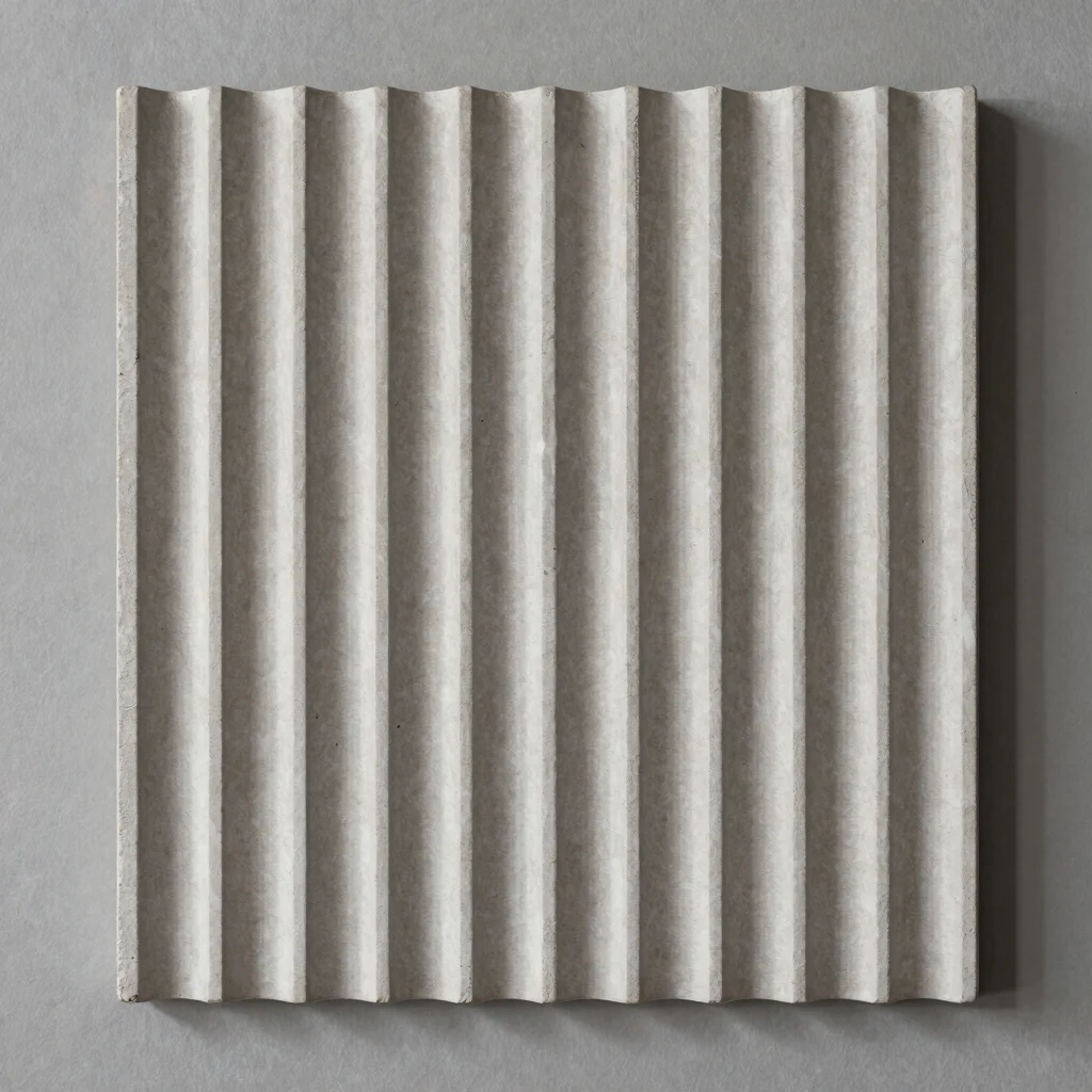Fluted Micro-Cement Wall Panel